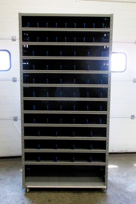 Vakkenkast met 12 vakken en vakverdelers, B100 x D40 x, Huis en Inrichting, Kasten | Vitrinekasten