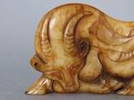 A Large Brownish White Jade Carving of a Water Buffalo or