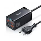 65W Oplaadblok - Quad 4-Port GaN USB Fast Charge - Oplader, Nieuw, Verzenden