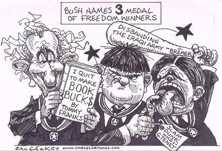 Pentekening Amerika - Presidentiële vrijheidsmedaille, Antiek en Kunst, Kunst | Tekeningen en Fotografie, Verzenden