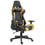 vidaXL Gamestoel draaibaar PVC goudkleurig, Huis en Inrichting, Stoelen, Verzenden, Nieuw