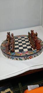 Peruvian ( Inca vs Spanish conqustadores) battle chess set -