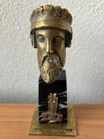 Sculpture, Unieke zeer oude bronzen buste JUPITER - 12 cm -