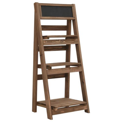 vidaXL Plantenstandaard 3-laags met bord 40x30x90 cm massief, Tuin en Terras, Bloembakken en Plantenbakken, Nieuw, Verzenden