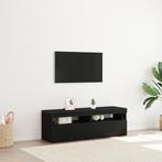 vidaXL TV Meubels met LED Lichten 2 stuks Zwart Eiken, Verzenden, Nieuw