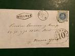 Peru 1861 - Un Dinero per steamer naar New York - Michel 6, Postzegels en Munten, Gestempeld