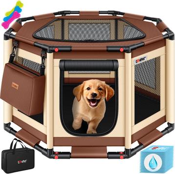 LOVPET® Puppyren - Hondenren - 72x72x43cm - Bruin beschikbaar voor biedingen