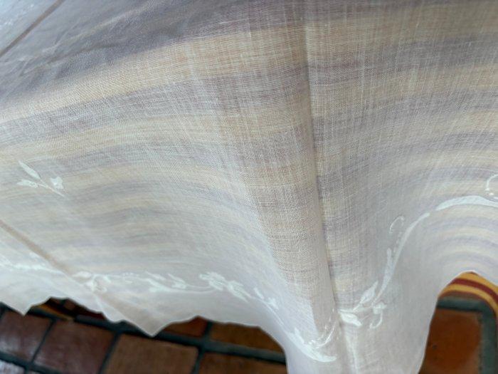 Nappe - 320 cm - 260 cm - Nappe en lin avec bords arrondis, Antiquités & Art, Curiosités & Brocante