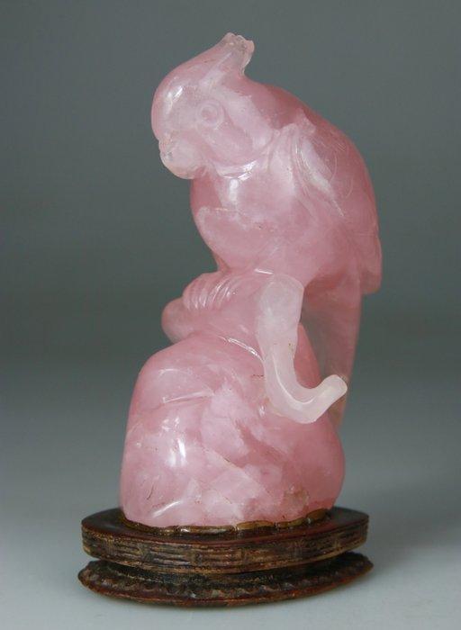 Statuette Perroquet Sculptuur Chinees - Voet van hout -, Antiek en Kunst, Antiek | Overige Antiek
