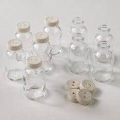 Medicijnflesjes gedopt 6x3 cm 20 ml 10 stuks beschikbaar voor biedingen