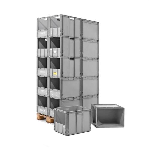 Gebruikte euronorm stapelbakken palletaanbieding 1 korte, Doe-het-zelf en Bouw, Kratten en Dozen, Gebruikt, Ophalen of Verzenden