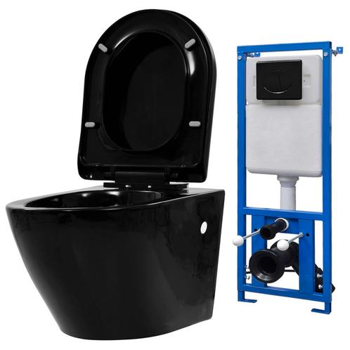 vidaXL Toilette suspendue au mur avec réservoir caché, Bricolage & Construction, Sanitaire, Neuf, Envoi