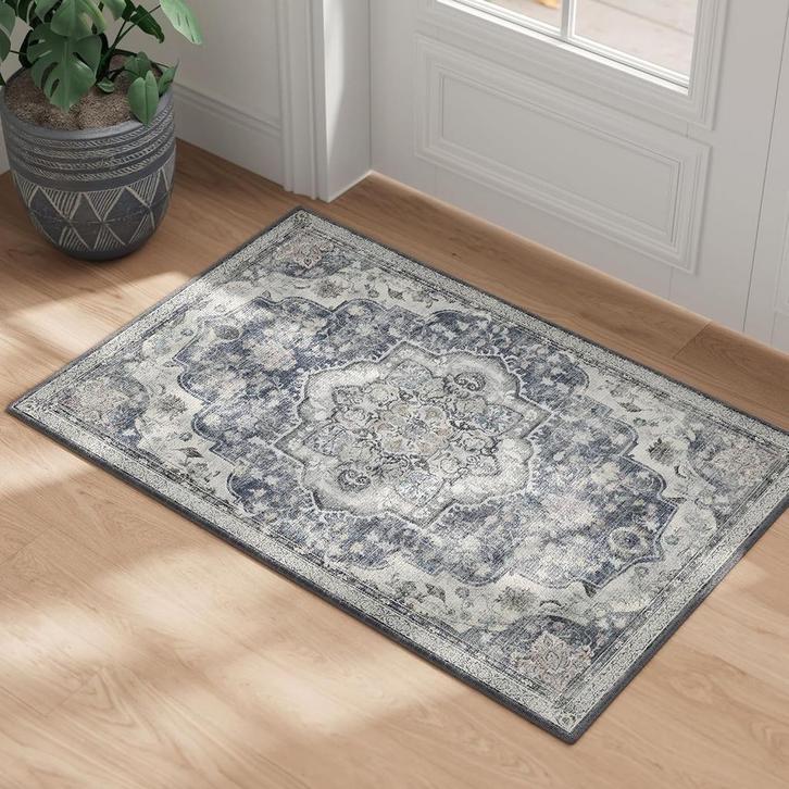 Vloerkleed - DecoHome - Antislip en Vintage - Grijs, Huis en Inrichting, Stoffering | Tapijten en Vloerkleden, Grijs, Nieuw, Ophalen of Verzenden
