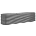 Grote grijze plantenbak | OP = OP | Balkon opfrisser, Tuin en Terras, 100 cm of meer, Verzenden, Nieuw, Metaal