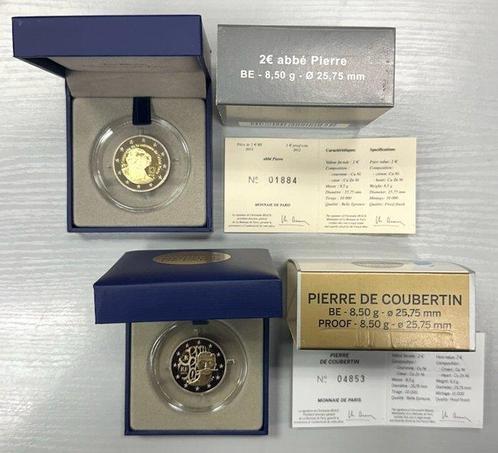 Frankrijk. 2 Euro 2012/2013 Abbé Pierre + Pierre de, Postzegels en Munten, Munten | Europa | Euromunten