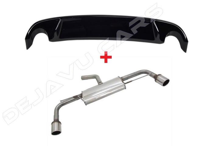 GTI Look Diffuser + Sport Uitlaat systeem voor Volkswagen Go, Auto diversen, Tuning en Styling, Ophalen of Verzenden