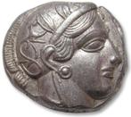 Attica, Athene. Zilver Tetradrachm,  454-404 B.C. - great