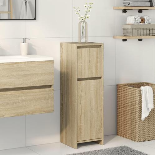 vidaXL Badkamerkast 30x30x95 cm spaanplaat sonoma, Huis en Inrichting, Badkamer | Badkamermeubels, Nieuw, Verzenden