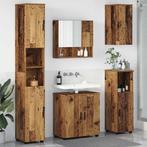 vidaXL Badkamermeubel Set 5 pcs Oud Hout Bewerkt hout &, Verzenden, Nieuw