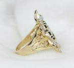 Statement ring - 14 karaat Geel goud - 2.41ct. tw. Saffier -