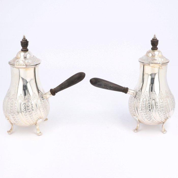 Howell & James Ltd. - Chocolade kan - Sheffield, 1886-1887 -, Antiquités & Art, Antiquités | Argent & Or