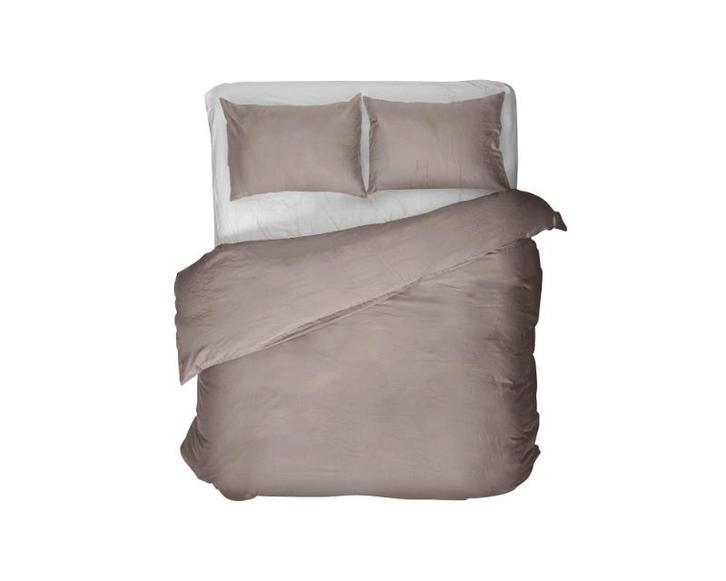 PRIMAVIERA DELUXE Egyptisch Katoen Uni Taupe - 240 x 200/260, Maison & Meubles, Chambre à coucher | Linge de lit