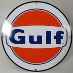 Gulf vlak emaille bord, Collections, Marques & Objets publicitaires, Verzenden