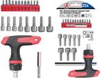 Bgs Technic Bit-/dopsleutelset met rateldraaigreep voor bits, Verzenden, Nieuw