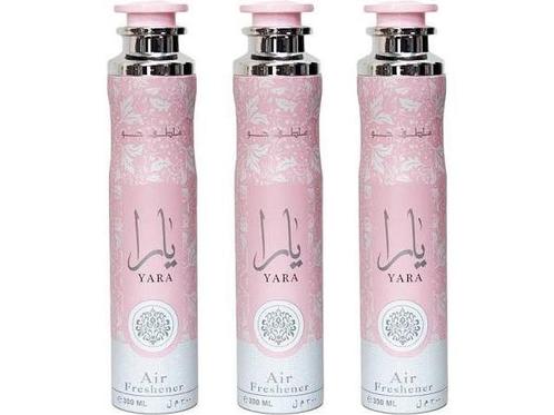 Veiling - 3x Lattafa Yara Air Freshener 300ml, Handtassen en Accessoires, Uiterlijk | Parfum