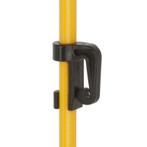 Ovale glasvezelpaal 152 cm dia 8 mm  metalen grondnagel 10st, Nieuw