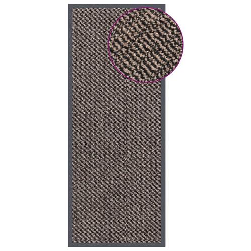 vidaXL Deurmat getuft 60x150 cm donkerbruin, Tuin en Terras, Deurmatten, Nieuw, Verzenden