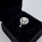 Zonder minimumprijs - Cocktailring - 18 karaat Witgoud -