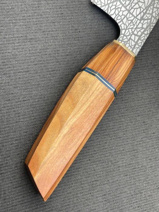 Keukenmes - R178 - Staal, Messing, Hout - Spanje - chefs, Antiquités & Art, Antiquités | Ustensiles de cuisine