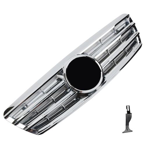 Sport grille geschikt voor Mercedes W203 S203 C-Klasse Chroo, Auto diversen, Auto-accessoires, Verzenden