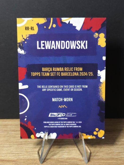 2024/25 Topps Fcb Team Set Robert Lewandowski Relic Match, Collections, Autocollants