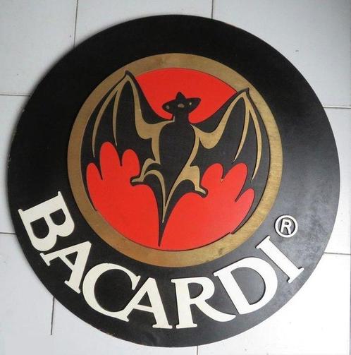 Panneau - Bois - Panneau BACARDI, Antiek en Kunst, Antiek | Wandborden en Tegels