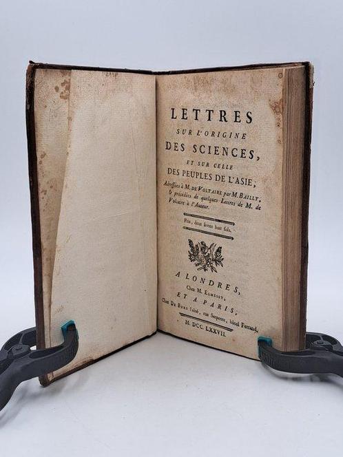 Jean-Sylvain Bailly - Lettres sur lorigine des sciences, et, Antiek en Kunst, Antiek | Boeken en Manuscripten