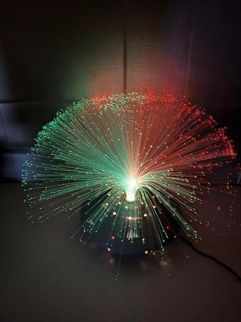 Lamp - Vintage Space Age Gekleurde Glasvezel UFO Lamp -, Antiek en Kunst, Curiosa en Brocante