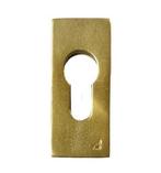 Veiligheid-schuifrozet Jolie 70x30 mm antiek goud, Klink of Kruk