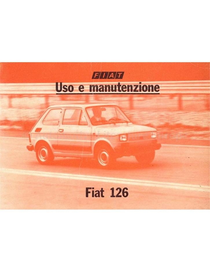 1983 FIAT 126 INSTRUCTIEBOEKJE ITALIAANS, Auto diversen, Handleidingen en Instructieboekjes
