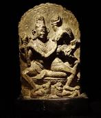 Herdenkingssteen van Shiva en Parvati - India, Pala-dynastie