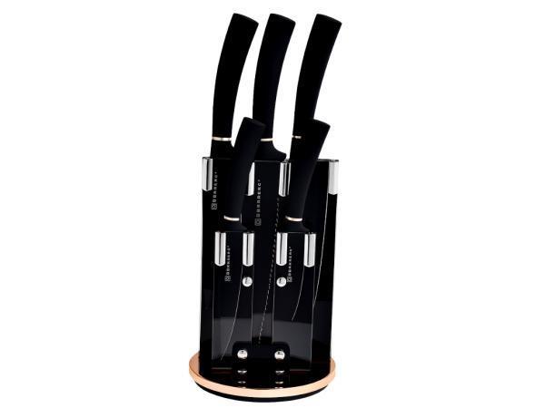 Veiling - Messenset 6-delig Met Houder – RVS Lemmet – An, Huis en Inrichting, Keuken | Keukenbenodigdheden