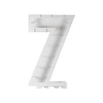 Witte Ballonnen Standaard 7 Jaar 81cm, Hobby en Vrije tijd, Verzenden, Nieuw