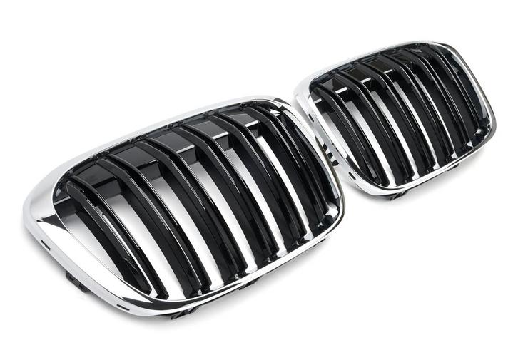 Sportieve Grille geschikt voor BMW X1 F48 2015-2019 dubbele, Auto diversen, Auto-accessoires, Verzenden