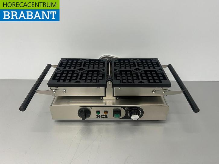 HCB RVS Kantelbare wafelijzer met timer 230V Horeca, Zakelijke goederen, Horeca | Keukenapparatuur, Ophalen of Verzenden