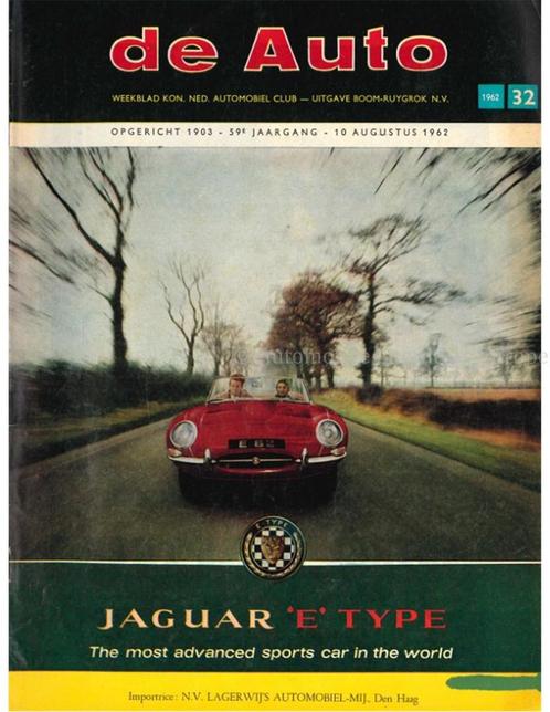 1962 DE AUTO MAGAZINE 32 NEDERLANDS, Boeken, Auto's | Folders en Tijdschriften