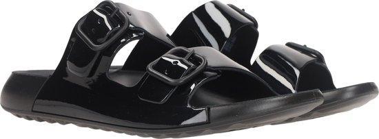 Ecco Slippers zwart Leer - Dames - Maat 42 Cozmo (Schoenen), Kleding | Dames, Schoenen, Nieuw, Verzenden