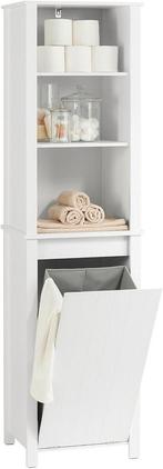 2dekans | SoBuy Badkamer Kolomkast - Hoge Kast - 3 planken -, Ophalen of Verzenden