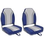 vidaXL Bootstoelen inklapbaar 2 st met hoge rugleuning, Verzenden, Nieuw