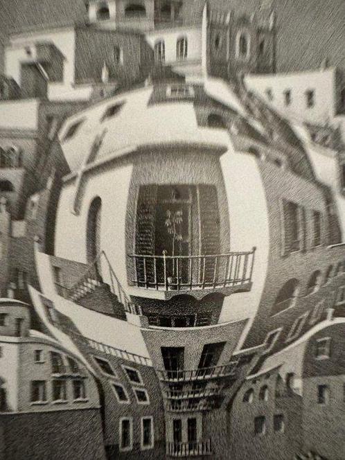 M.C. Escher (1898-1972) - Balkon, Antiek en Kunst, Kunst | Designobjecten